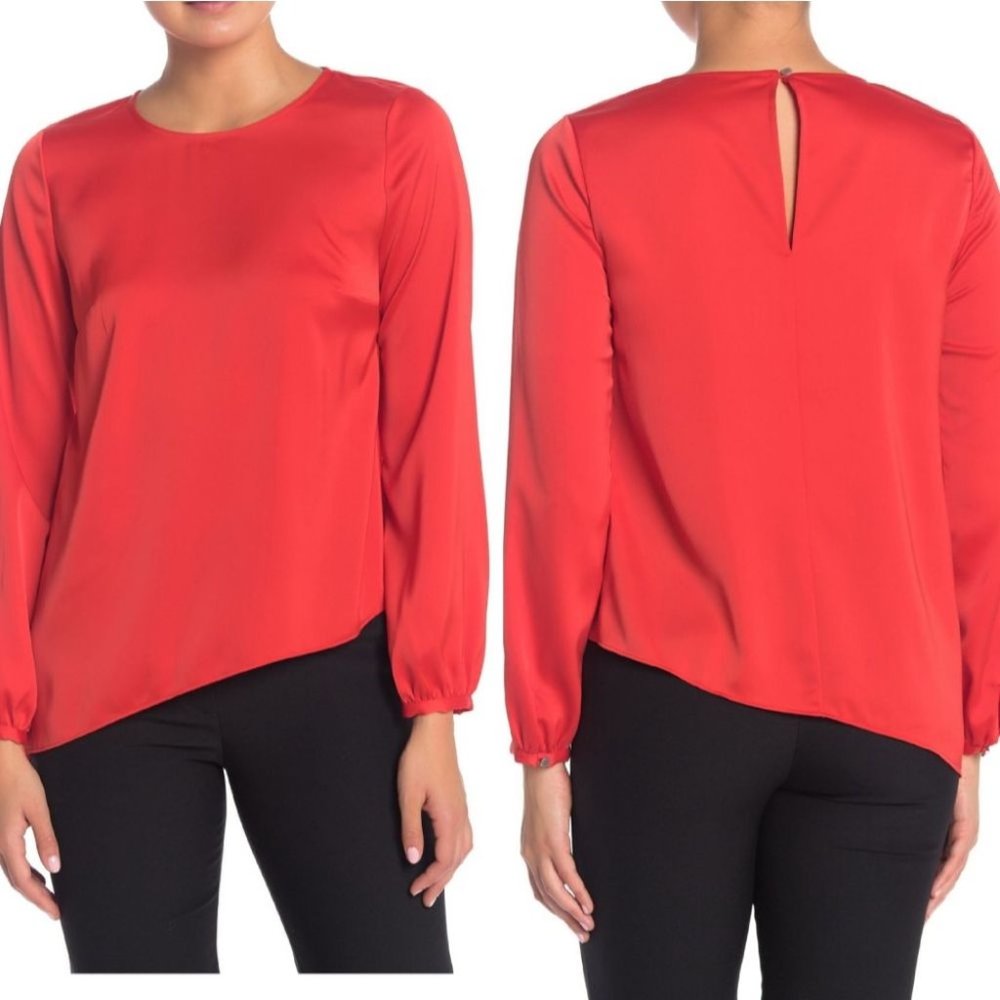 RACHEL RACHEL ROY SUSAN ASYMMETRICAL HEM BLOUSE